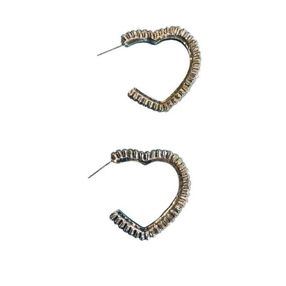 Iridescent Heart Earrings - Picture 4 of 10